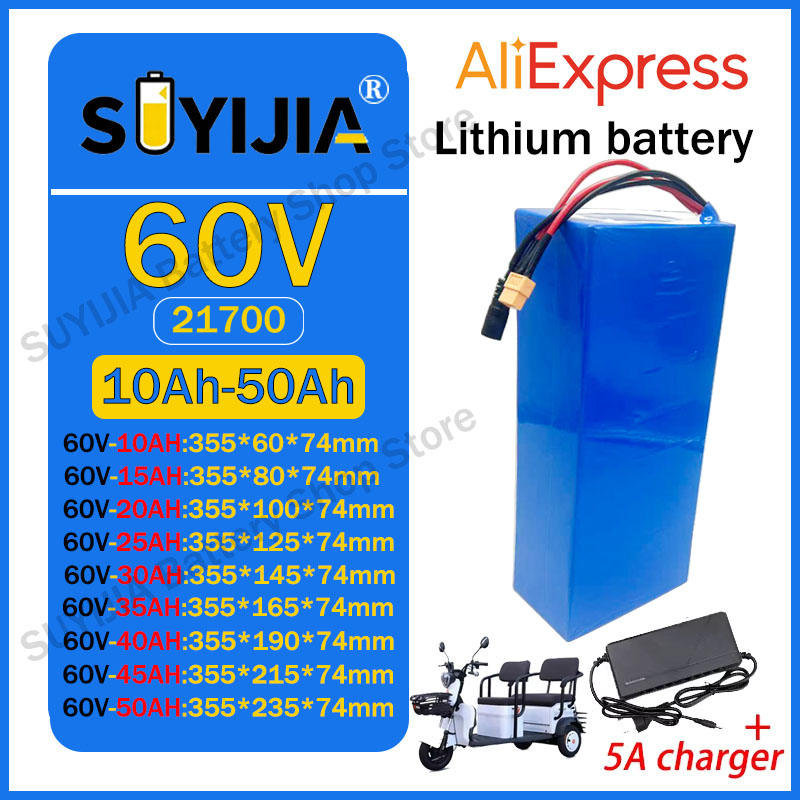 60V 30Ah Electric Scooter Battery - Batteria al Litio 21700 60V 50Ah