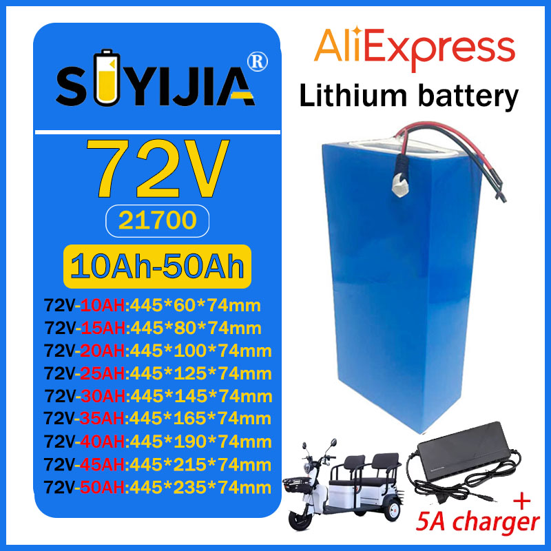 Batteria al litio 21700 da 72V - 60V 30Ah Electric Scooter Battery recensione e prezzo